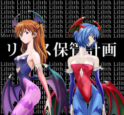 luiskixerez:  Evangelion ft Darkstalkers