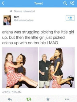 srsfunny:Ariana Was Struggling