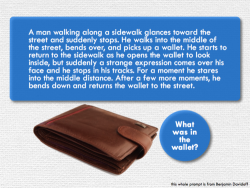 writingprompts:  #667  what was in the wallet? 