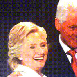 perel:   actual footage of Hillary being joyfully haunted by
