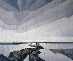 artmastered:  Christopher Nevinson, Flooded Trench on the Yser,