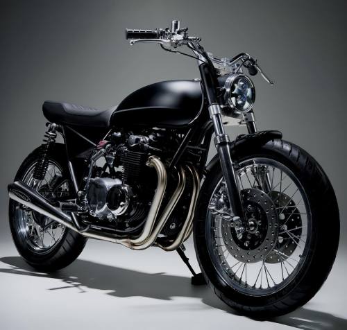 bikebound:  Hello Darkness: 1976 Honda CB550 by Iowa’s @monnomcustoms: