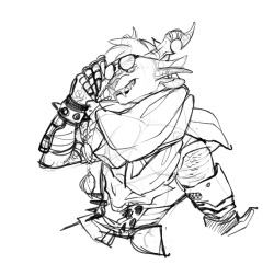 kisskicker:  HI TUMBLES  Sketch for a painting of a guildie’s