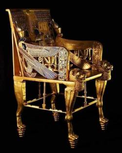 egyptpassion: The golden throne that Howard Carterdiscovered
