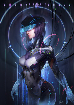 cyberclays: Motoko  -  Ghost in the shell fan art by  Seaway