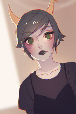 loverofpiggies:  fralininin:  💕   Omfg this Kanaya oooooh