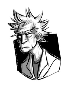 abbysucks:  just a really quick and dirty sketch of rick because