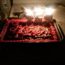 A celebratory cake for #alexanderhamilton 🎂🎂🎂 thank