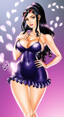 loubotix:  Nico Robin from One Piece in her Dressrossa outfit