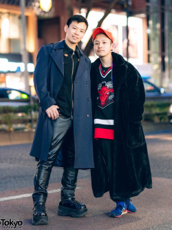 tokyo-fashion:  Japanese couple Kazu and Gen-chan - both boylesque