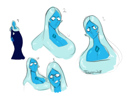 toshkarts:    Waifu Blue Diamond practice doodles. I need to