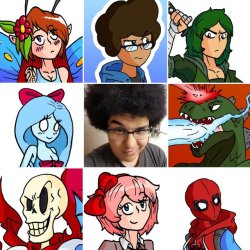 I decided to do one of those artvsartist things. Also face reveal
