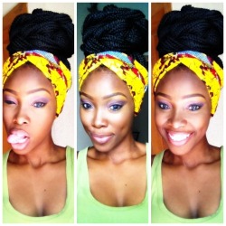 darkskinnedblackbeauty:  The smile tongue out and smirk    love
