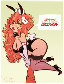 Aria - Bunny Girl - Cartoony PinUp Sketch Commission    Shout