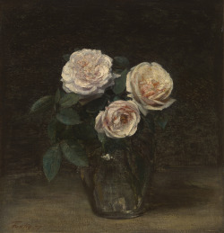 aleyma: Henri Fantin-Latour, Still Life with Roses, 1877 (source).