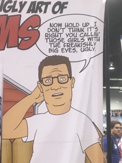 the-man-who-sold-za-warudo: michigrim: From the King of the hill character designers booth hank hill, defender of anime