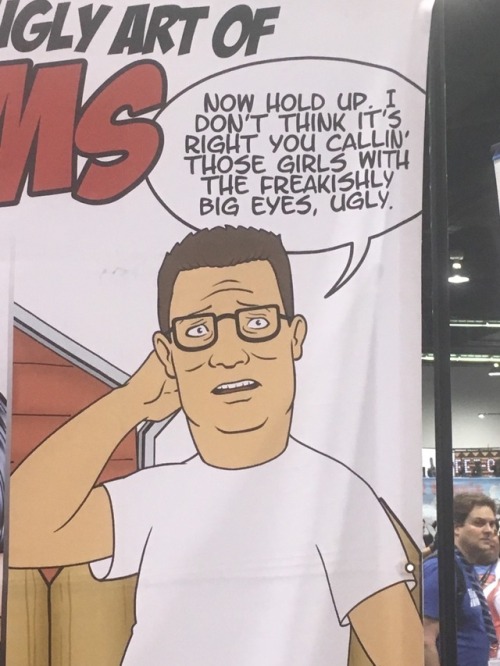 the-man-who-sold-za-warudo: michigrim: From the King of the hill character designers booth hank hill, defender of anime