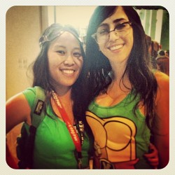 Donnie and Mikey! @aprilsalud #regram  (at Emerald City ComicCon