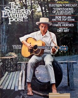 the60sbazaar:  Bob Dylan on the cover of the Saturday Evening