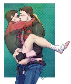 comicboys:  Robin & Superboy 