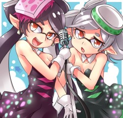 スプラトゥーン、aori (splatoon)、hotaru (splatoon)、kitayama