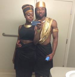 loveblackcouples:   Black Excellence: Our last year’s DIY Halloween