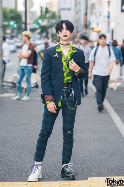 tokyo-fashion:17-year-old Japanese high school student Ryosuke