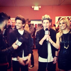 direct-news:  Niall, Louis and Zayn being interviewed at TXF.