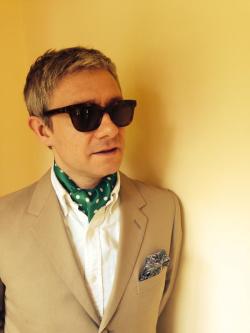 blackstarjp:    Actor Martin Freeman certainly cuts a dash in