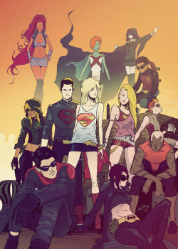 redcell6:  Teen Titans &Young Justice by Pericles Junior