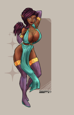 therealfunk: transbot9art: @therealfunk‘s  Vanessa. Been following