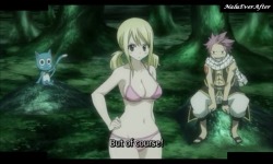 nalueverafter:  Just look at your face Natsu!You are such a perv!Now