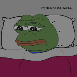 pepethefrogblog:  contemplating life at 3am pepe