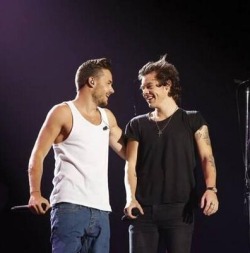 musiclover-1d:  Liam and Harry on stage in Tokyo - November 3,