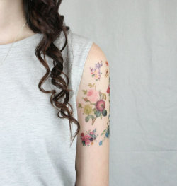 misswallflower:  temporary tattoos by pepperink 