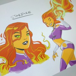 elsa-charretier:  Today,  Starfire’s design for you guys! 