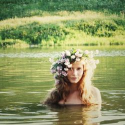 “Walking in the mountain with bare foot, Teasing the flowers