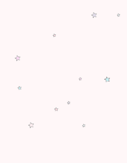 pink galaxies and pastel stars