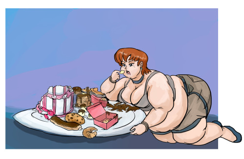 urg-urg-urg:  fatline:  Nalla’s Buffet Six part Sequence An ssbbw sequence commission I recently finished. Enjoy!  You and this cartoon character did an excellent job! 
