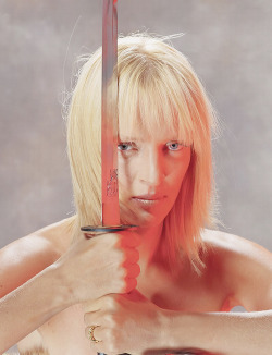 cinecat:   Promo of Uma Thurman for Kill Bill vol. 1 (2003)