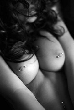 bongrips-piercednips:  cessseeezy:Nip piercings are hot af if