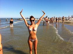 real-bikini-girls:  Great body and she knows it  Yes it is!