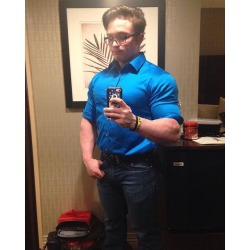 Joshua Vogel - Showing off that he cleans up very nicely at the