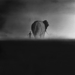 crossconnectmag:    Ethereal Black and White Watercolor Paintings