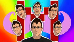 sathanna:  Fan art of Markiplier! Yay! :D I tried to capture a few of his wide range of facial expressions. :P You can see the time lapse of creating this art, if you want. :D