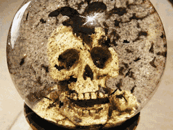 thebarkingmoonbats:  Skull Globe 