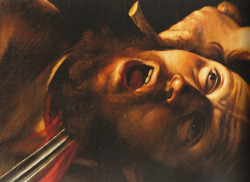 Detail from Caravaggio’s “Judith Beheading Holofernes”,