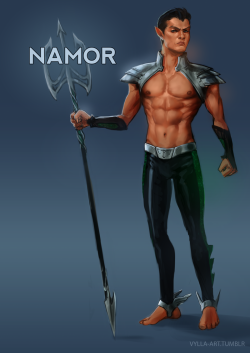 vylla-art:  Namor - 5/45 One new MCU character each day until