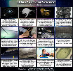 thescienceofreality:  This Week in Science - July 15 - 21, 2013: