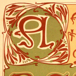 michaelmoonsbookshop:  Art Nouveau Lettres - fine lithographed